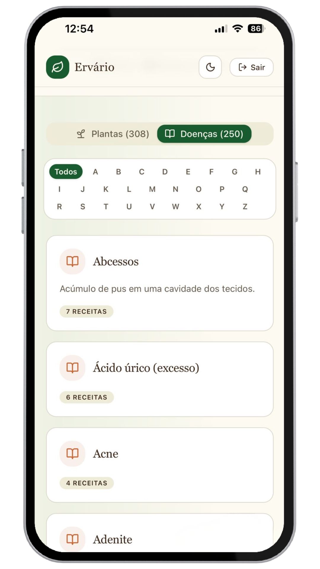 Busca do app